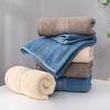 2pcs Pure Cotton Towel Thickened Absorbent  Bath Towel Quick Absorbent Soft Quick Dry Solid Color Golden Silk Face Towel