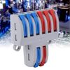 Terminal Block, 5pcs 2 In 6 Out 250V-4KV 32A Reusable Spring Lever Terminal Blocks Electric Wire Cable Connectors Apply To Soft and Hard Wire