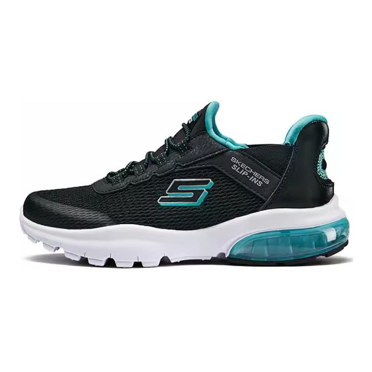 Skechers Slip-Ins Технология Flash Удобные Простые Низкие Повседневные Кроссовки Детские Кроссовки Черный Синий 403834L-BKBL 27.5