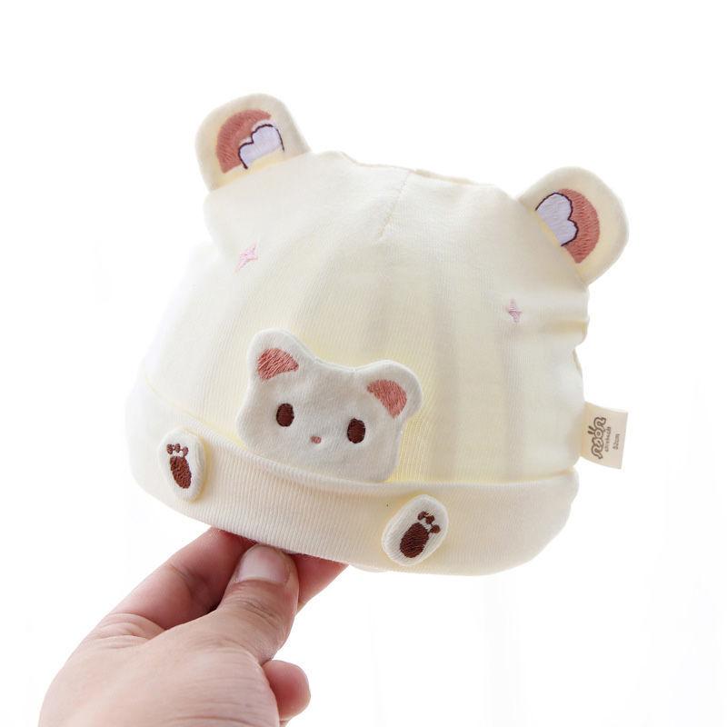 Newborn Cute Protect Fontanelle Baby Hat - Spring/Autumn, Thin Style for Small Infants, Toddlers & Winter Boys 0-6 Months Super Stretch One Size
