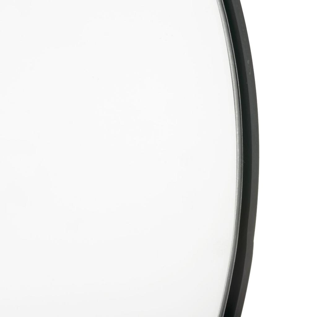 Wall Mirror 90 X 10 X 50 Cm Glass Black Metal