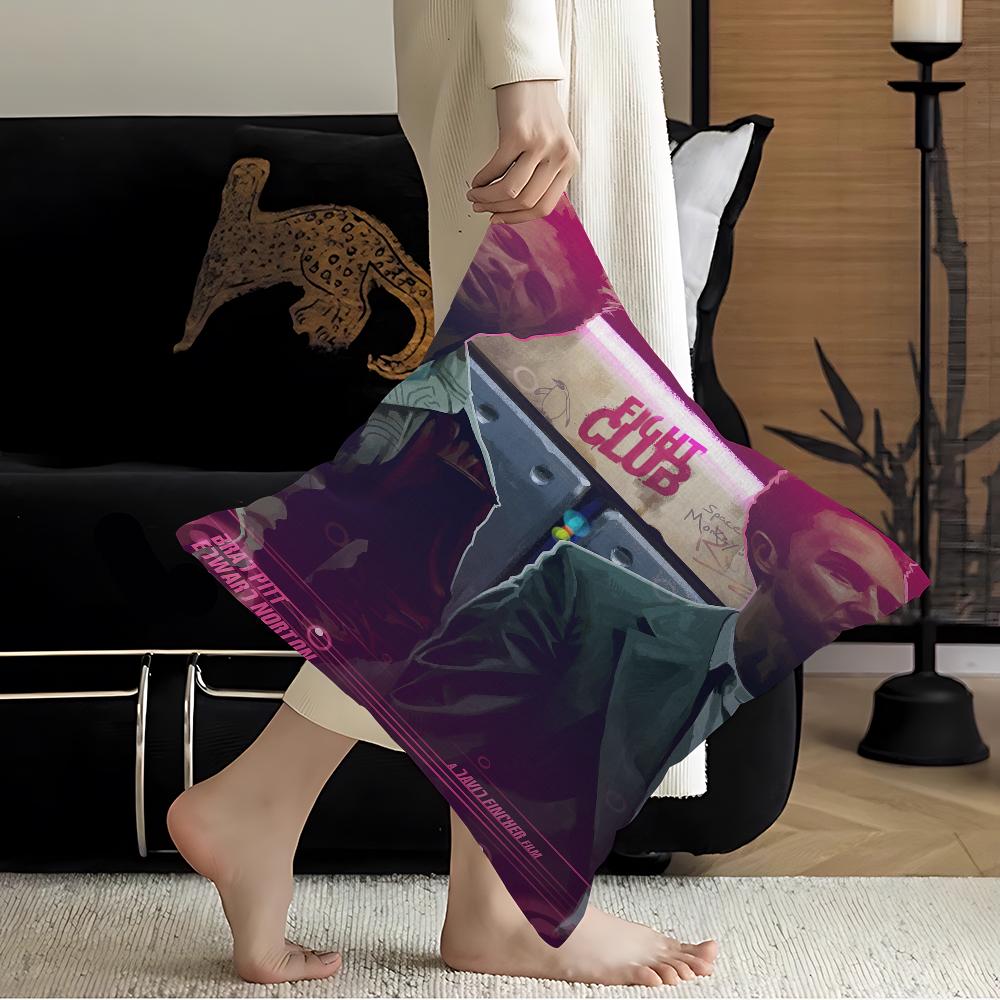 

Movie F-fight Club Pillow Cushion Cover Pillowcase Living Room Sofa Home Decor Customized 16x16Inch