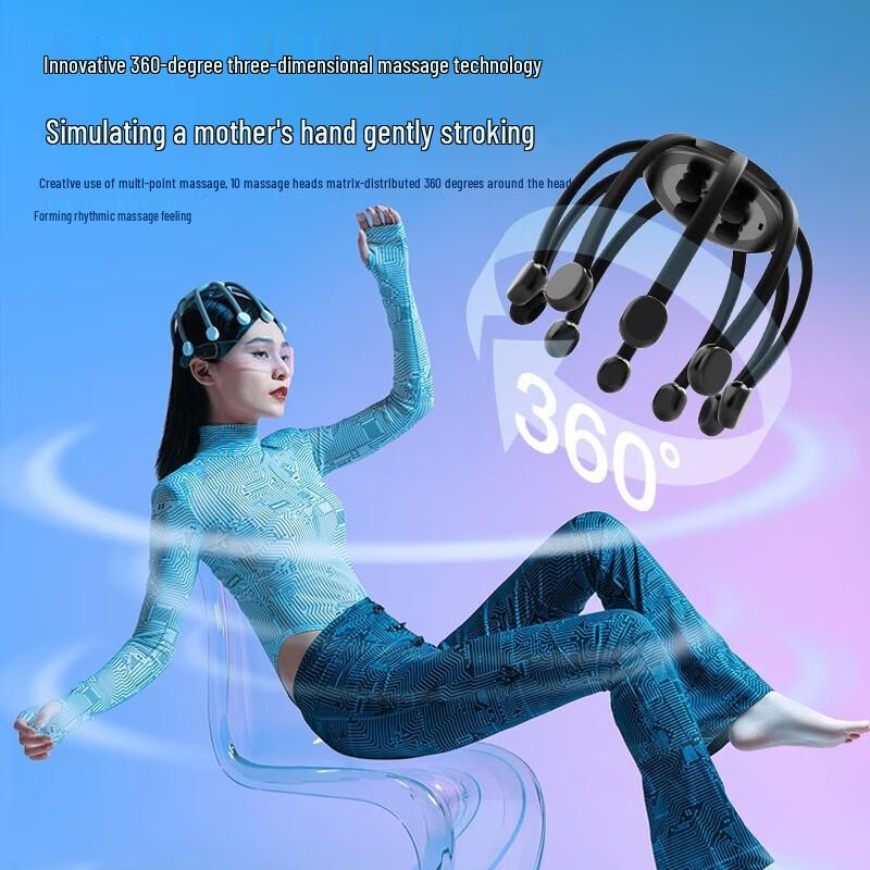 Hezheng Wireless Octopus Head Massager