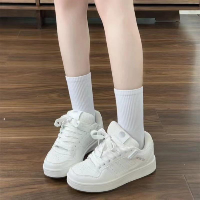 

Fashion Trendy Thick soled Women s Shoes 2024 Summer New Style Couple s Casual Versatile Breathable Board Shoes Comfortable Sports Shoes 35 белый