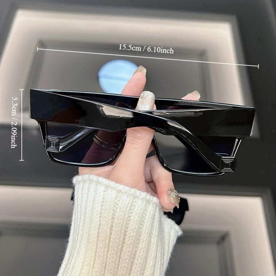 Square Fashion Sunglasses Women Men Brand Designer Vintage oversized Frame Sun Glasses Female Male Mirror Shades