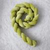 Green 1.5m Braided Knot Pillow Soft Plush Long Bolster for Bed Rail Decor