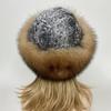 Fluffy Winter Fur Hats Women Warm Furry Outdoor Real Fur Fedora Caps Thick Bucket Snow Dome Hat