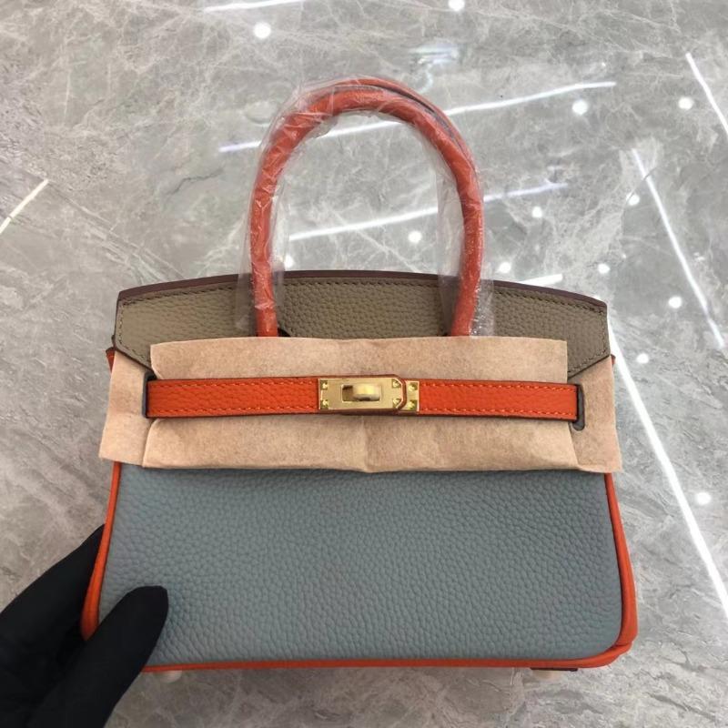 New color matching platinum bag first layer cowhide o fashionable shoulder portable commuter women's bag casual leather bag