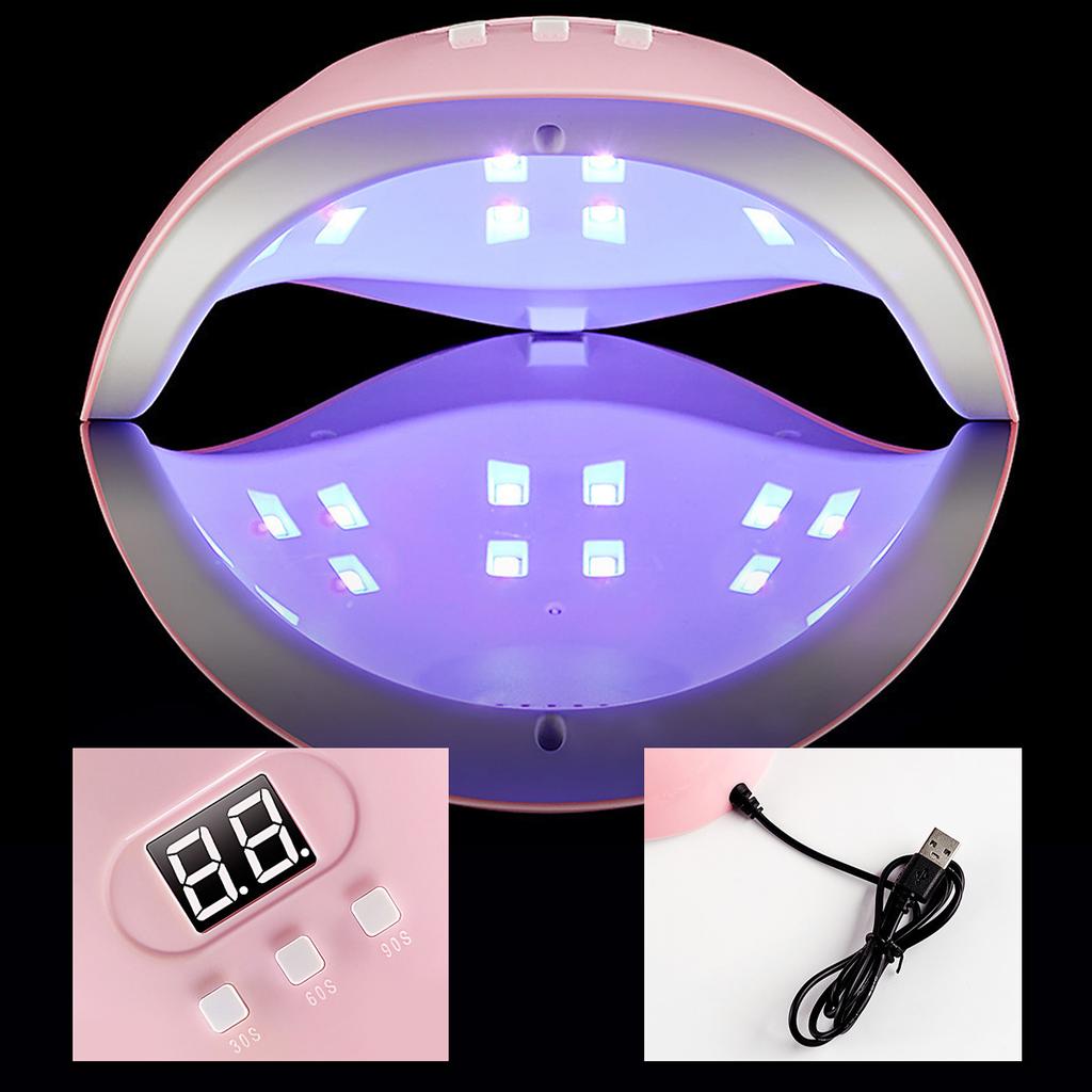 YIKOOLIN Professional Nail Art Kit With LED UV Nail Lamp Gel Curing Machine Electric Nail File Drill Manicure Tools Set