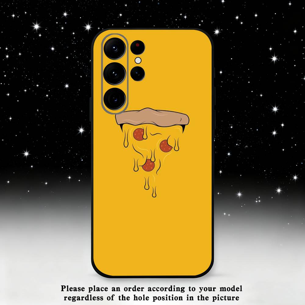 Delicious Photographer Pizza Phone Case For Samsung S25,S24,S21,S22,S23,S30,Ultra,S20,Plus,Fe,Lite,Note,10,9,5G Black Cover