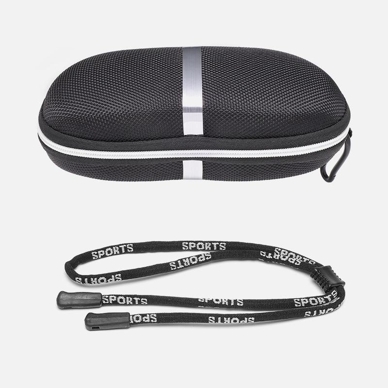 

Большая вместительная коробка для хранения солнцезащитных очков EVA на молнии с крючком - спортивные и обычные очки Metal hook + sports rope