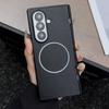 Luxury Busine Sle Leather Hinge Magnetic Phone Case for Original Samsung Galaxy Z Fold 7 6 5 4 3 Magsafe Wireless Charging Cover