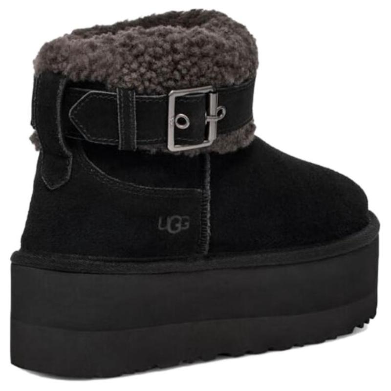 UGG Short Snow Boots Women's Black Sneakers 1144041-BLK