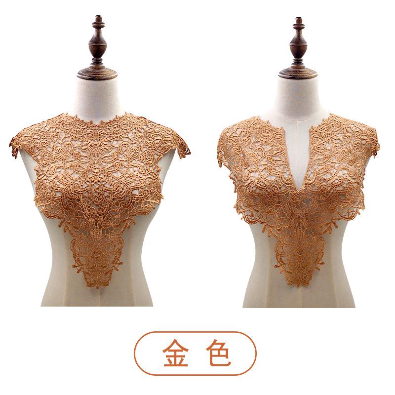 Water-Soluble Lace Collar, Polyester Silk Embroidered Corsage, Three-Dimensional Hollow Collar, Fake Collar, Front Collar And Back Collar Shawl.