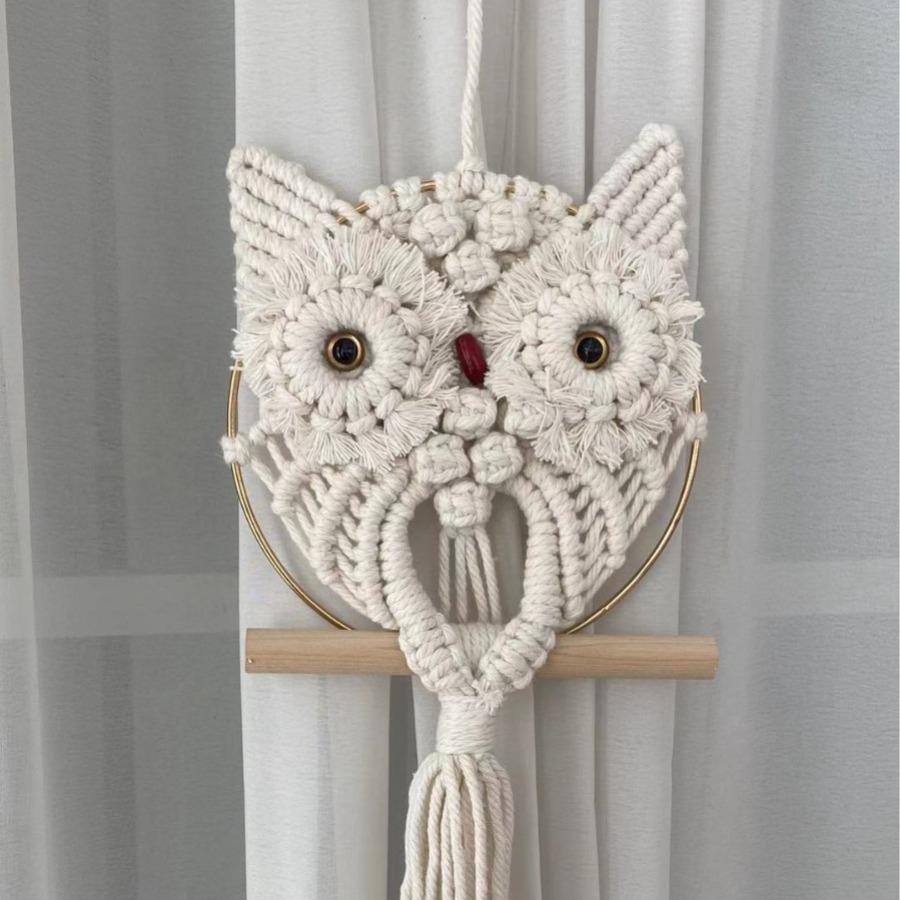 European-style hand-woven cotton rope tapestry tassels for home wall hanging decorative soft furnishing collection