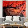 basketball Print Tapestry, Backdrop, Easy Setup, Ideal for Bedroom, Office & Living Room, with Aesthetic Wall Hanging Decor.