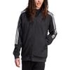 Adidas Striped Letter Print Stand Collar Long Sleeve Jacket Men Jacket Black IA3047