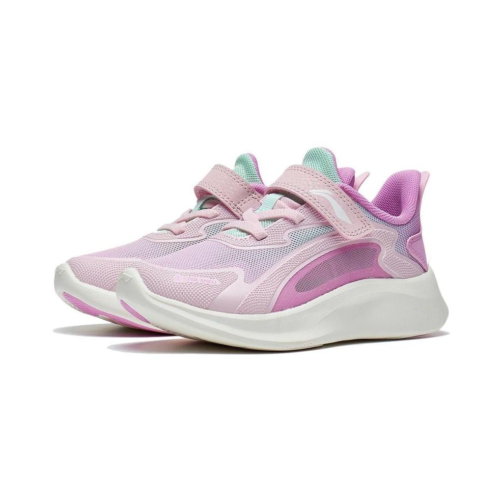Li Ning Kids Non-Slip Wear-Resistant Casual Shoes Kids Shoes Pink Purple YKNT058-2