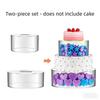 2/3 Pcs Acrylic Clear Cake Stand for Party Birthday Wedding Holiday Dessert Table Cake Cupcake Pastry Display Stand (6/8/10 in)