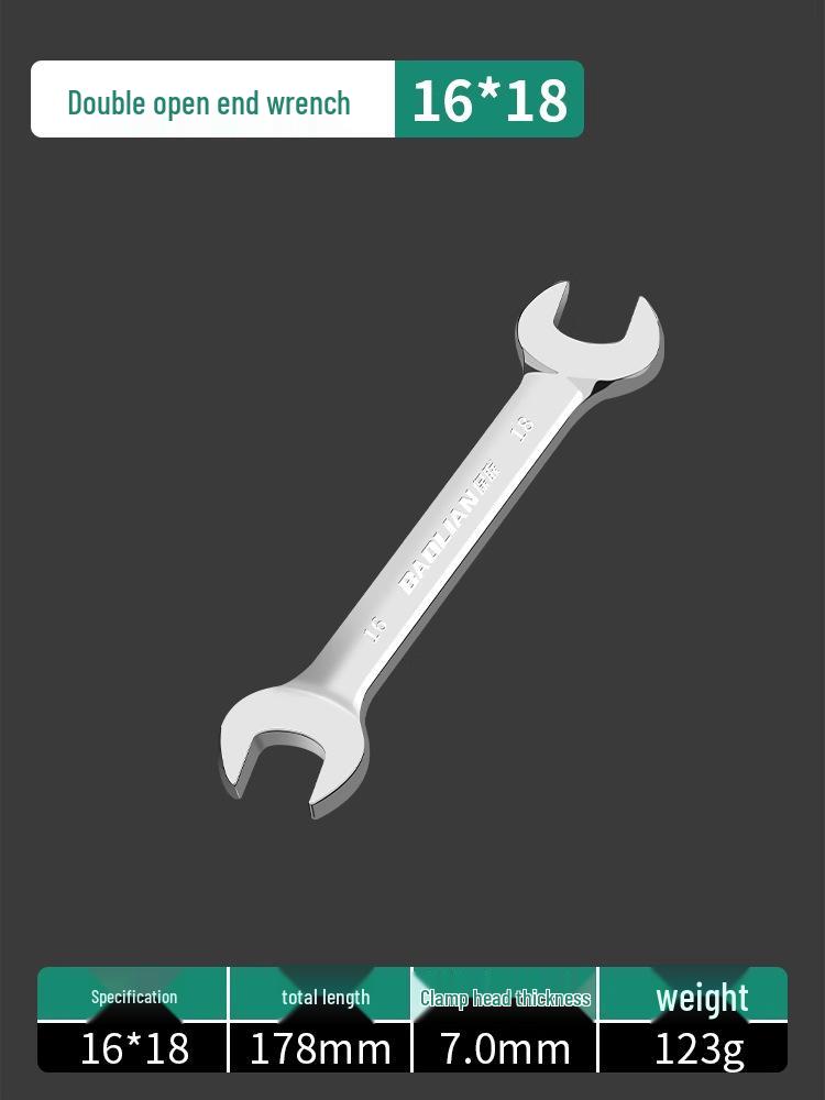 Doppelkopf-Maulschlüssel-Set - Polierte Oberfläche, Kleines Werkzeugset für Zuhause, 8-10mm Steckschlüssel-Helfer