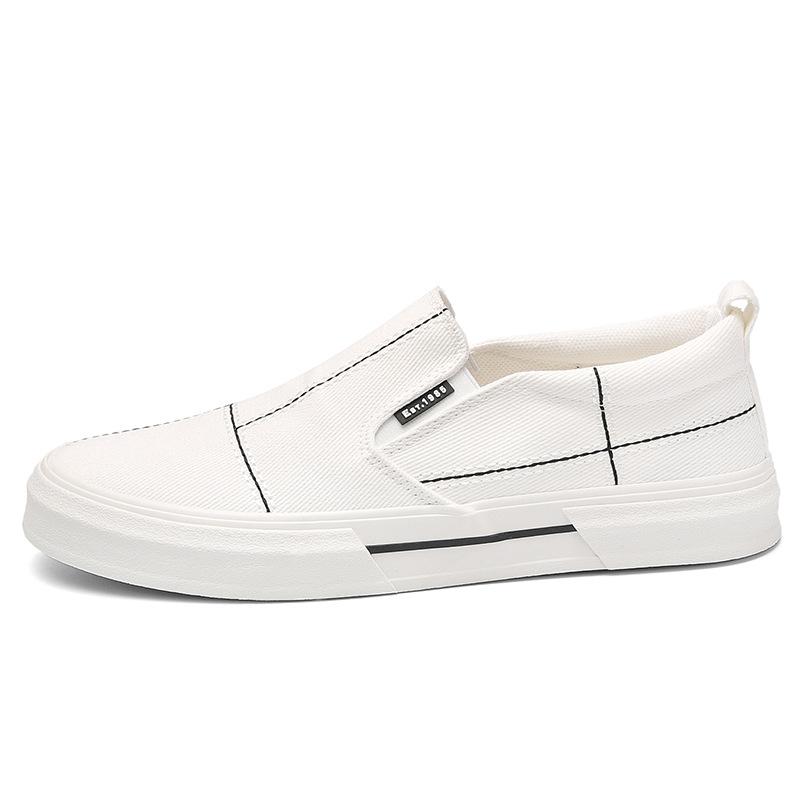 Spring Mens Canvas Shoes Trendy Casual Men's Shoes Thin Trendy Shoes Comfortable and Fashionable Breathable Cloth Shoes