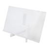 Acrylic Dry Erase Board with Light Clear Desktop Note Memo White Board Notepad Table LED Letter Massage Board with 7