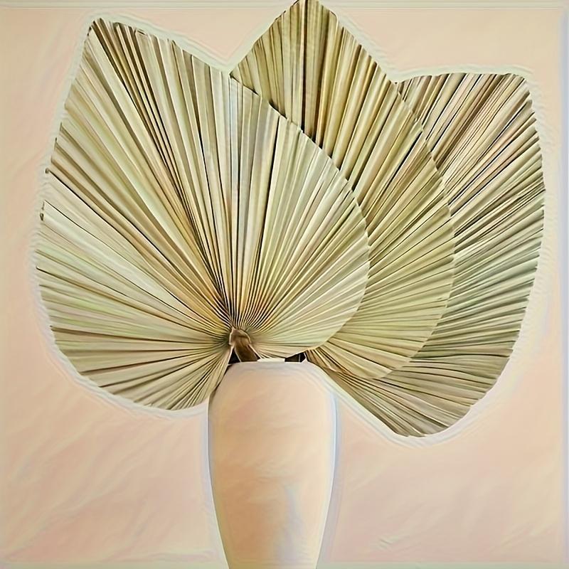 Evantai boem cu frunze tropicale, cu tulpini de flori, potrivit pentru vaze, decorațiuni mari de nuntă boeme, decor pentru casă, aniversări