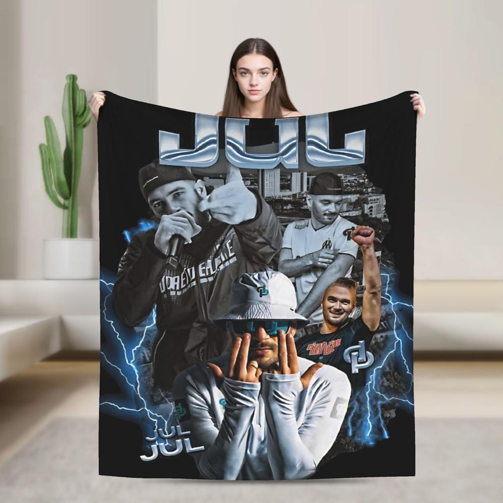 Rapper Music JUL  Flannel Blanket  Warm Soft Throw Blanket for Bedroom Travel Comfortable Bedspread Sofa Bed Cover