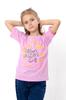 Girls' T-Shirt – Floral Motif & Lettering, Summer 6414-001-33-5-3 HC