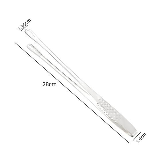 Food Tongs Food Clip Food Grade Heat-resistant No Odor Anti-deformed Smooth Edge Stainless Comfortable Grip Anti-slip