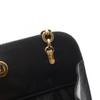Used Salvatore Ferragamo Gancini Shoulder Bag leather Black Used Women