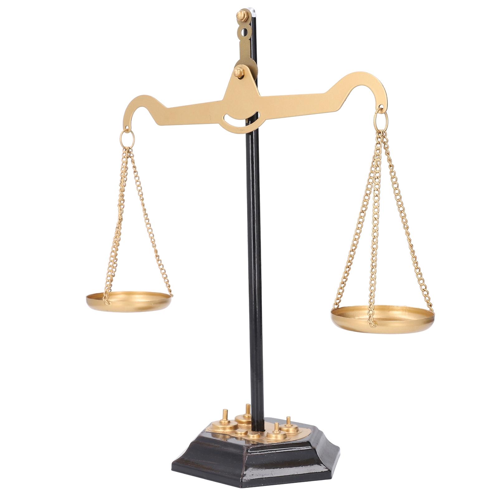 

Balance Scale Decor Iron Material Size 31x12x36cm Retro Desktop Stress Relief Ornament for Home Decor with 1 Base 1 Stand 1 античная латунь