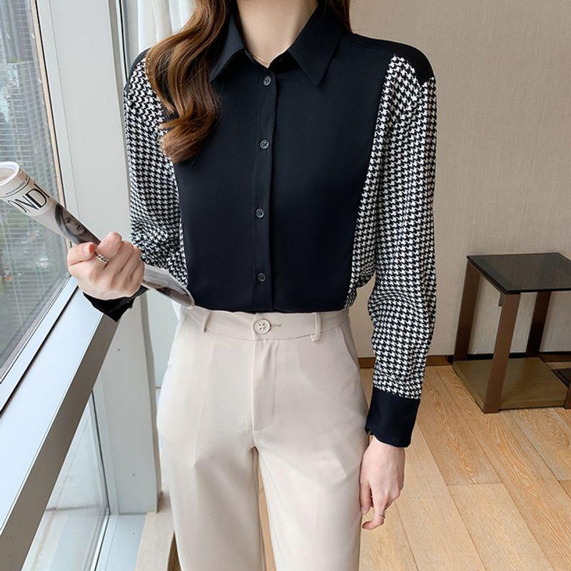 

Colorblock Long Sleeve Loose Fitted Top Color Block Long Sleeves Loose Fit Tops Black XXL