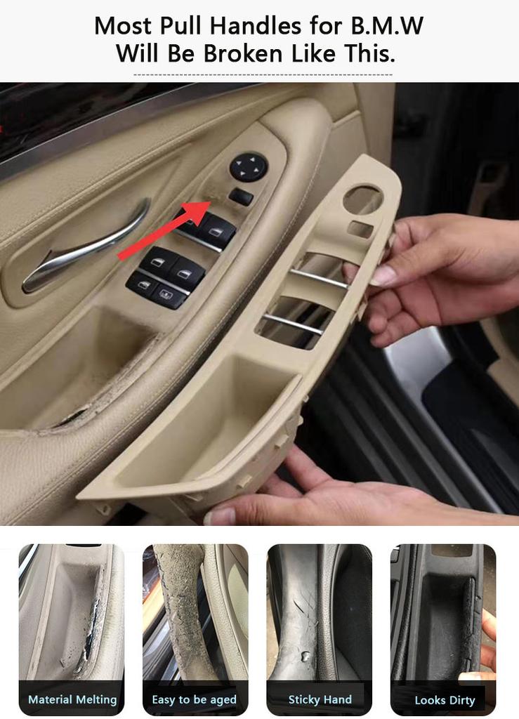 1/4PCS LHD Interior Left Right Door Handle Repair Kit For BMW 5 Series F10 F11 520i 523i 525i 528i 530i 51417225867 51417225865