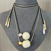 Vintage Cord Necklace Aesthetic Trend Choker Fashion Bead Pendant Necklace  Charm Chokers