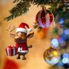Cartoon Weihnachtsbaum Elch Anhänger 2D Acryl Weihnachten Elch Elch Hängeornamente Anhänger Geschenk