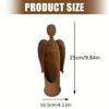 Outdoor Angel Candle Holder Metal Garden Ornament Base Wind Resistant Base for Windy Decoration Yard Accessories