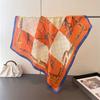 Luxury Brand 2026 Chain Print Square Silk Scarf for Women Hijab Hair Bands 70cm Neckerchief Female Satin Shawl Ribbon Headband