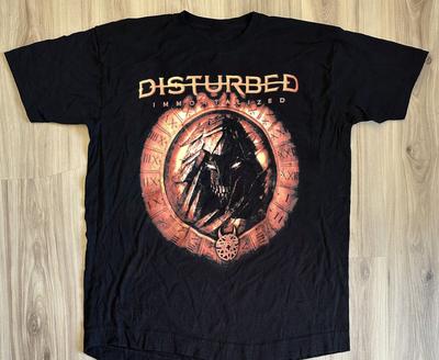 T-shirt Manches Courtes Disturbed Groupe de Rock Immortalized Toutes Tailles