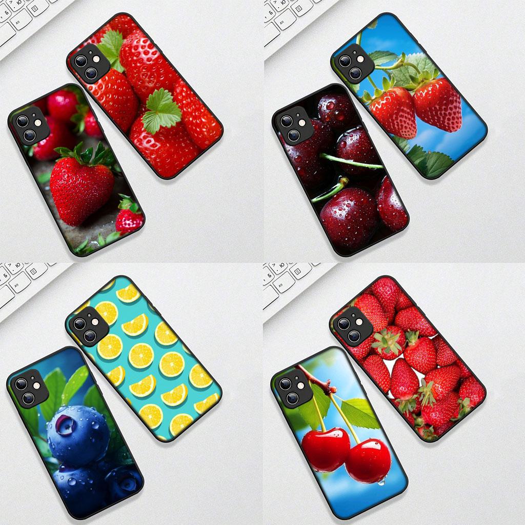 Cover for Motorola Moto Edge 70 60 Fusion NEO Pro G Stylus G56 G96 G52 G04 G05 20 Phone Case Cherry Strawberry fruit Avocado