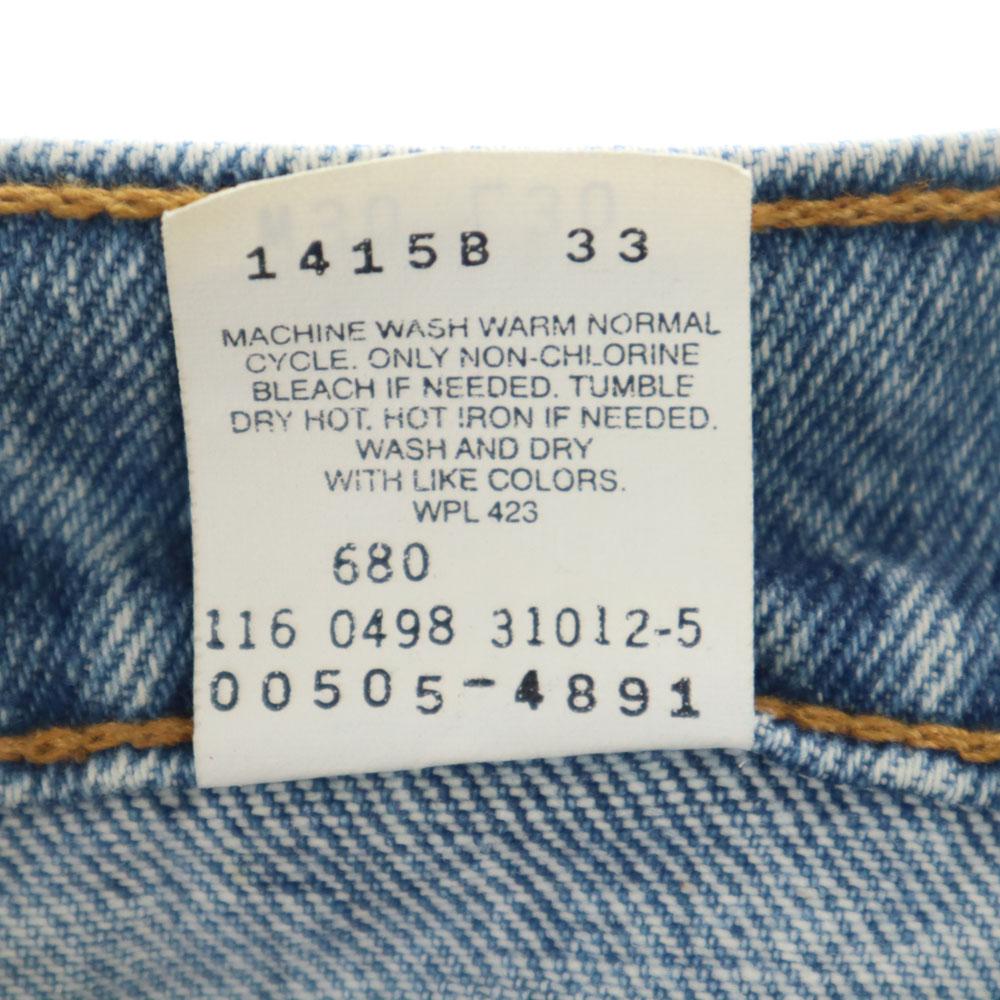 Levi's 90s 505-4891 Made in Mexico Old Denim pants w30 blue jeans Men's Used