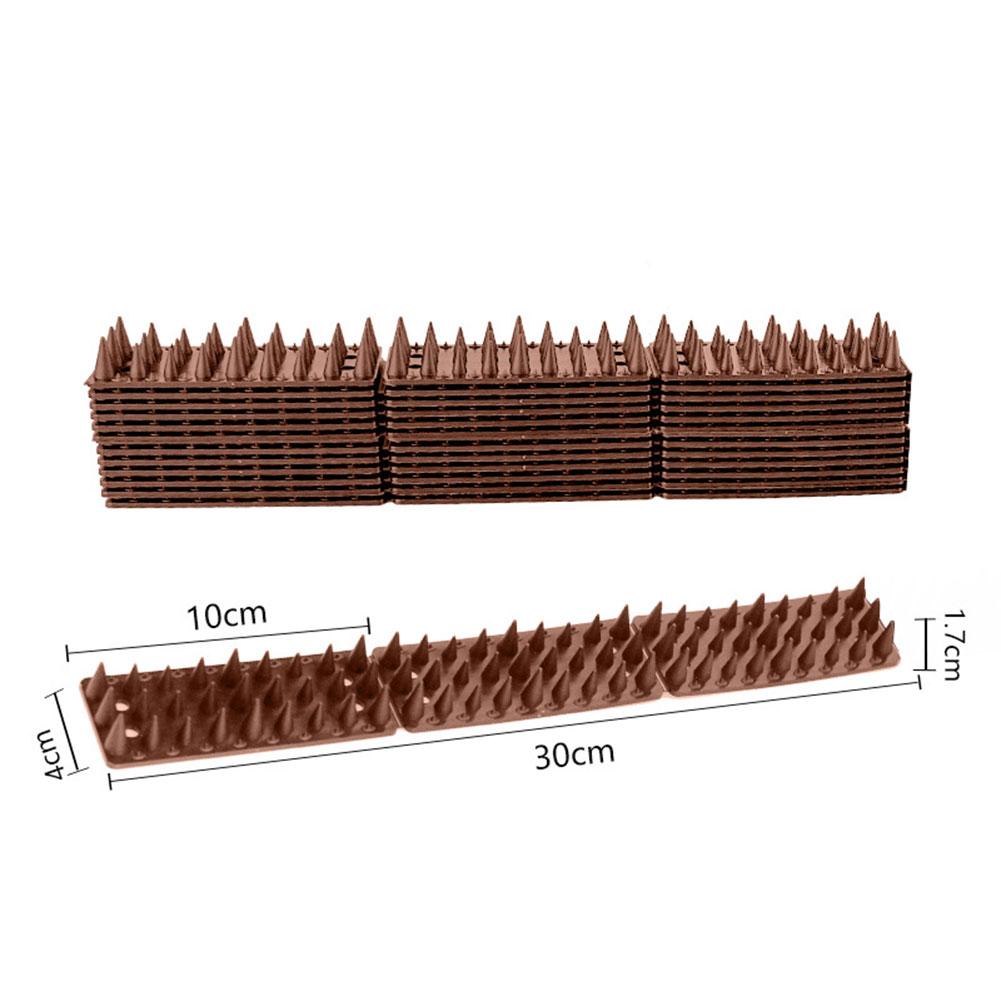 12/14pcs Fence Wall Spikes Bird Deterrent Spikes Outdoor Scare Bird Repeller Anti Birds Pigeon Squirrel Raccoon Deterrent Spikes