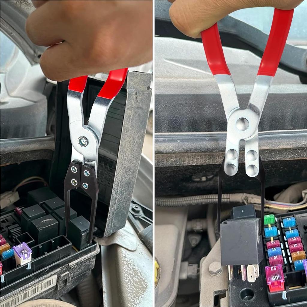 Aleric Relay Puller Pliers and Relay Fuse Remover Tools, 6 Pack, Automobile Fuse Puller Pliers, Car Fuse Puller, Fuse Removal Tool, Relay Pliers