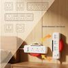 Plastic Power Strip Holder Suction Cup Adjustable Outlet Organizer Wall Mounted No Drill Installation Power Strip Organizer