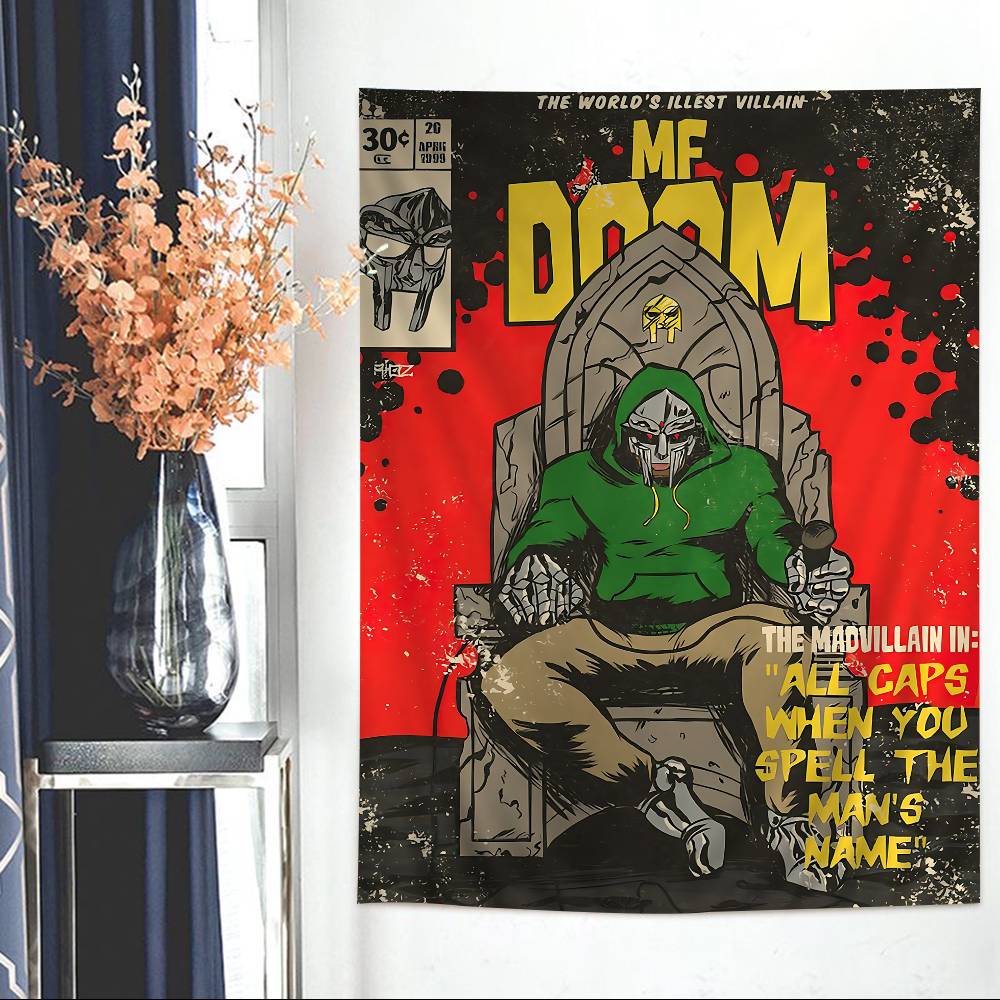 MMF DDoomS Band Cartoon Tapestry Art Science Fiction Room Home Decor Art Home Decor