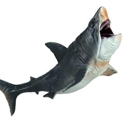 Megalodon Velký bílý žralok Mořský tvor Postava ryby Plastikový model Hračka pro dospělé Premium 27 cm Dárek k narozeninám pro milovníka žraloků Originál