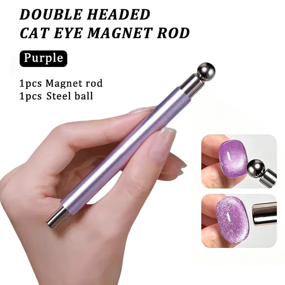 1/6Pcs Cat Eye Nail Magnet Tool Set Cat Eye Heart Magnets Nail Magnet Stick Cat Eye Gel Polish Magnets Tools Manicure