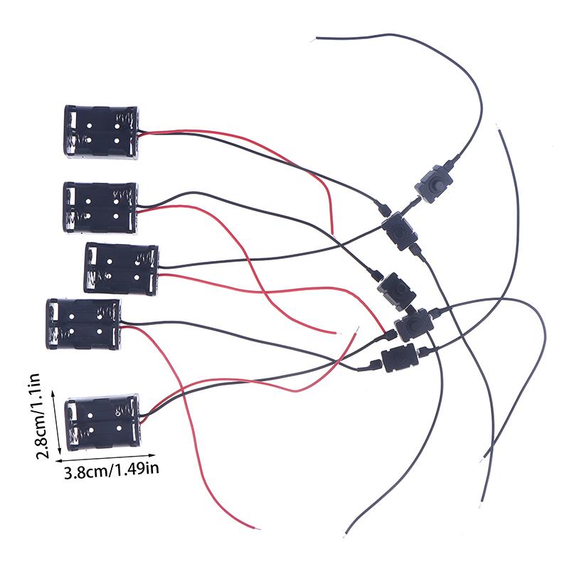 5PCS 23A Battery 12V Clip Holder Box Case Black High Quality For 23a Mn21 Ms21 Car Remote Control Battery Box