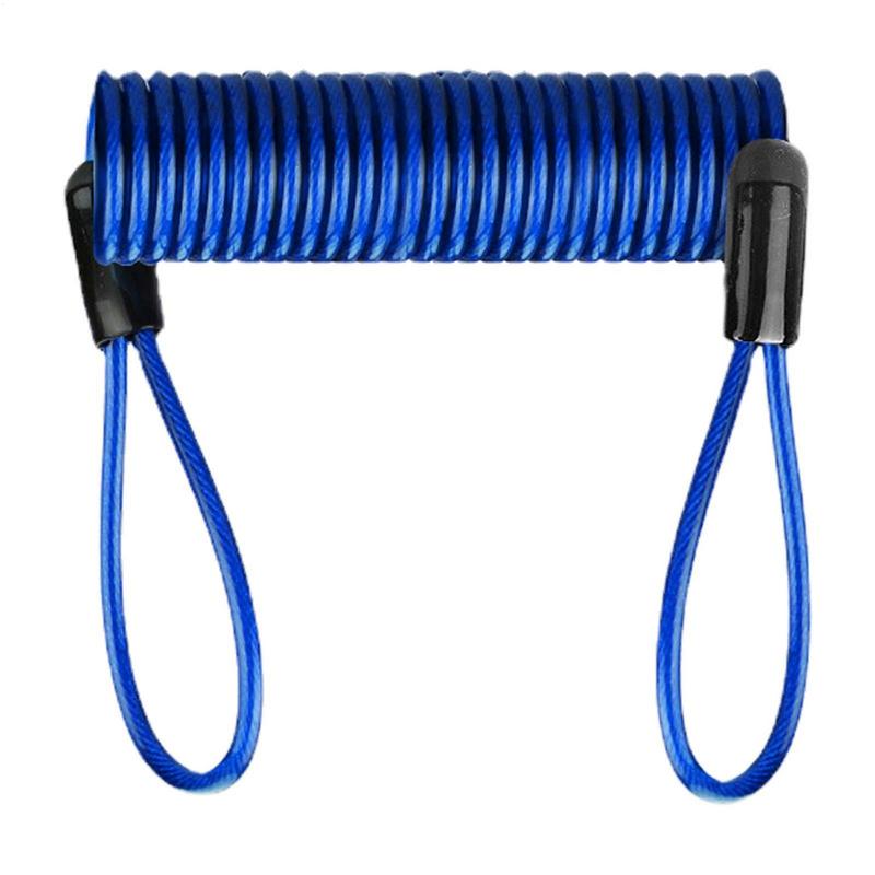 1.2m Fahrrad Federkabel Schloss Diebstahlschutz Seil Alarm Scheibenschloss Für Motorrad/Fahrrad Roller Sicherheitserinnerung Schutz Zubehör