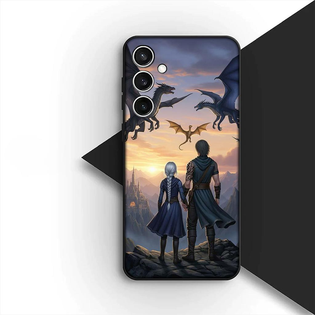 Vierte Flügel Drachen Silikonhülle für Samsung Galaxy A36 A55 A26 A05 A06 A14 A50 A51 A53 A54 A12 A13 A23 A35 Hülle Handyhülle
